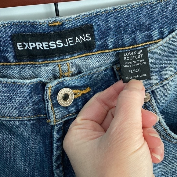 Express Low Rise Boot 100% Cotton Y2K EUC - Picture 4 of 13